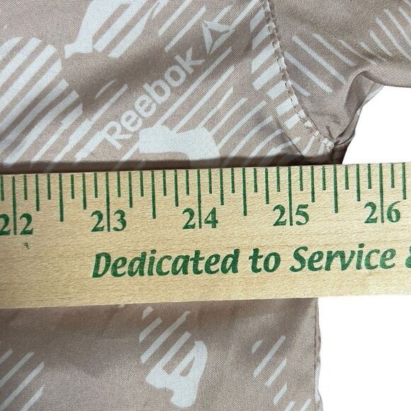 Reebok XL Printed Mesh Focus Track Jacket With Pockets Mushroom Large - Picture 11 of 16